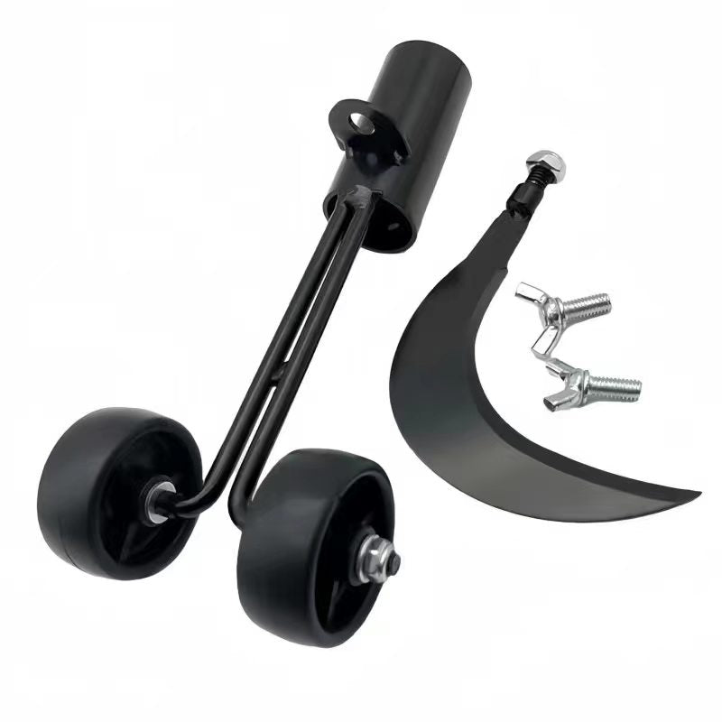 Crevice Weeding Tool Attachment, Rolling Manual Weed Snatcher Head for Driveway Patio Sidewalk, Adjustable Garden Crack Weeder Hook, Heavy Duty Paver Weed Puller for Yard, Pole Not Included